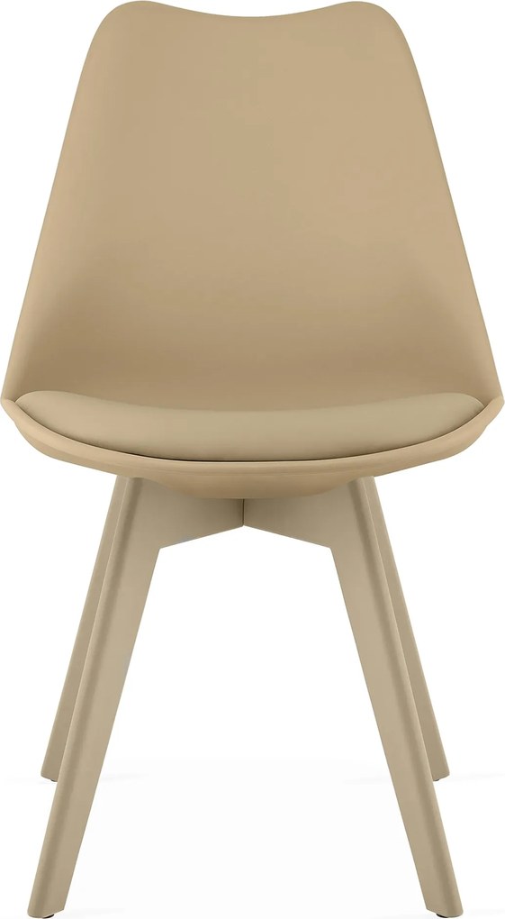Krzesło MARK - ciemny beż / nogi beżowe