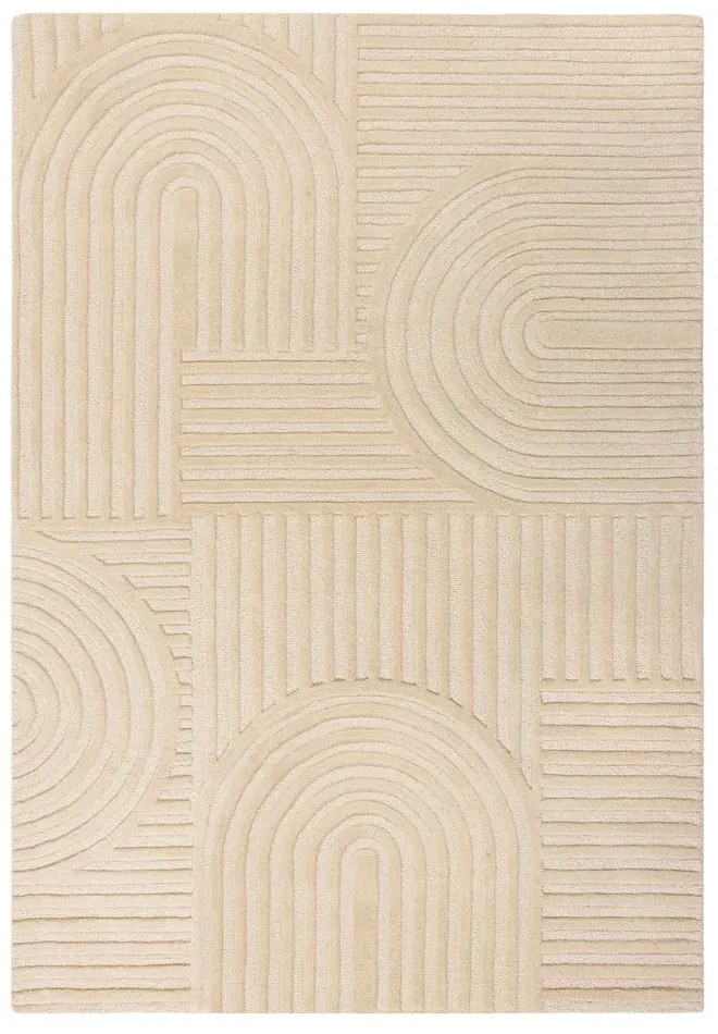 Beżowy dywan wełniany Flair Rugs Zen Garden, 120x170 cm