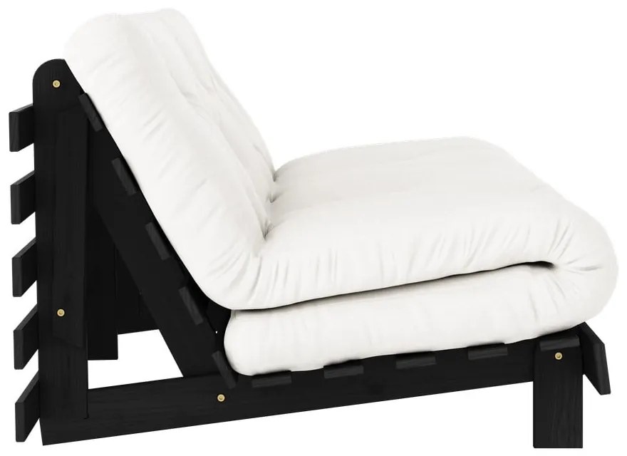 Kremowa rozkładana sofa 160 cm Roots Black Night – Karup Design