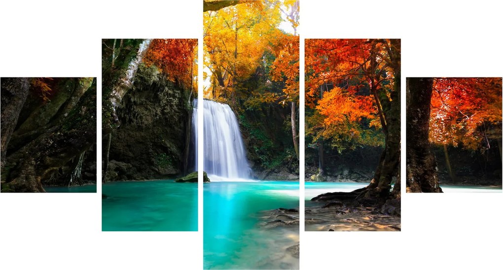 Obraz - Szmaragdowa Laguna (125x70 cm)