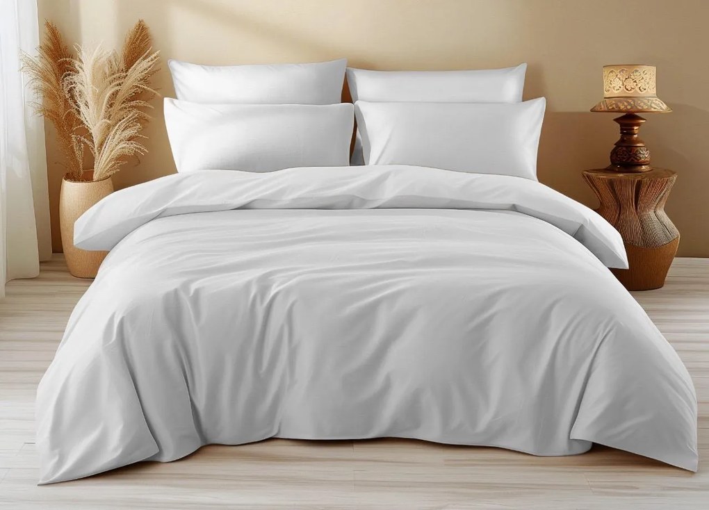 PrzytulneMieszkanie.pl PrzytulneMieszkanie.pl Bawełniana pościel DENYX biała Rozmiar pościeli: 70 x 90 cm | 140 x 220 cm