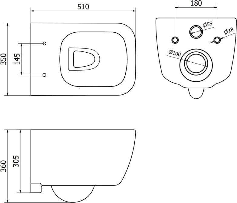 Mexen Stella miska wc Rimless z deską wolnoopadającą slim, duroplast, biała połysk - 30680900