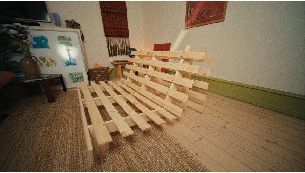 Sofa rozkładana Karup Design Roots Raw/Creamy