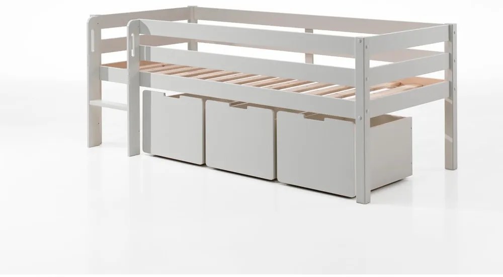 Białe szuflady pod łóżko dziecięce 3 szt. Pino – Vipack