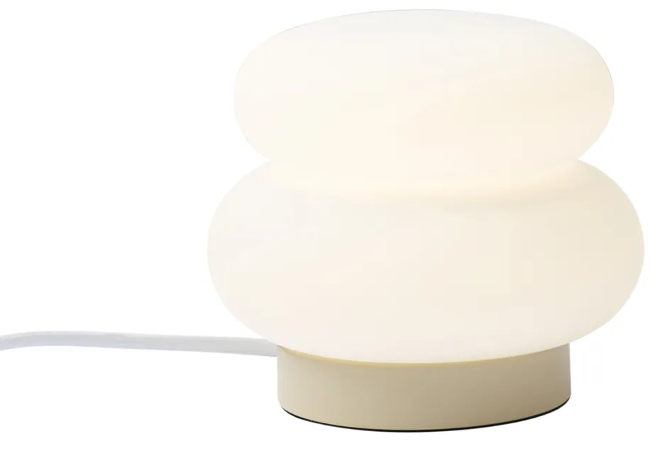 Lampa stołowa Japandi beżowa ze szkłem opalowym 15 cm - MieleJapandi Oswietlenie wewnetrzne