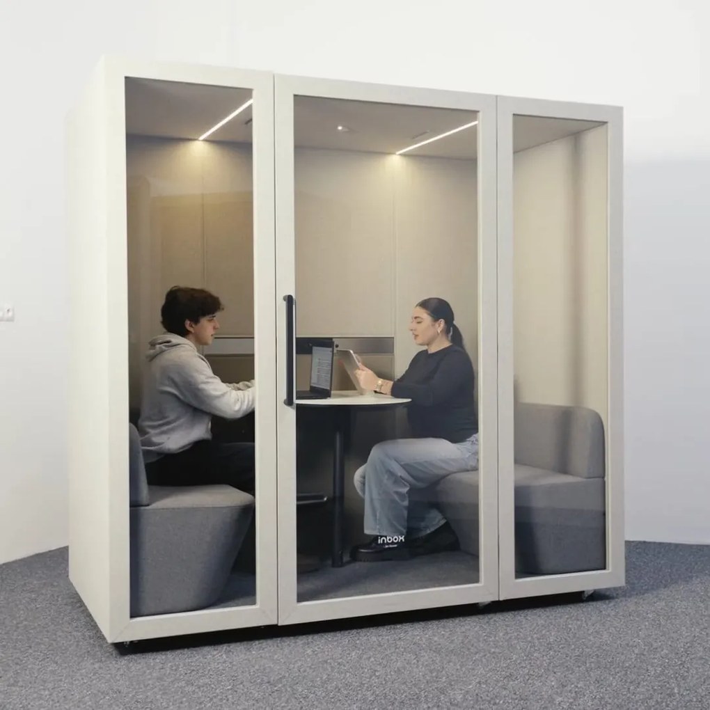 Budka akustyczna do biura INBOX 4-osobowa 2100 x 2200 x 1220 mm