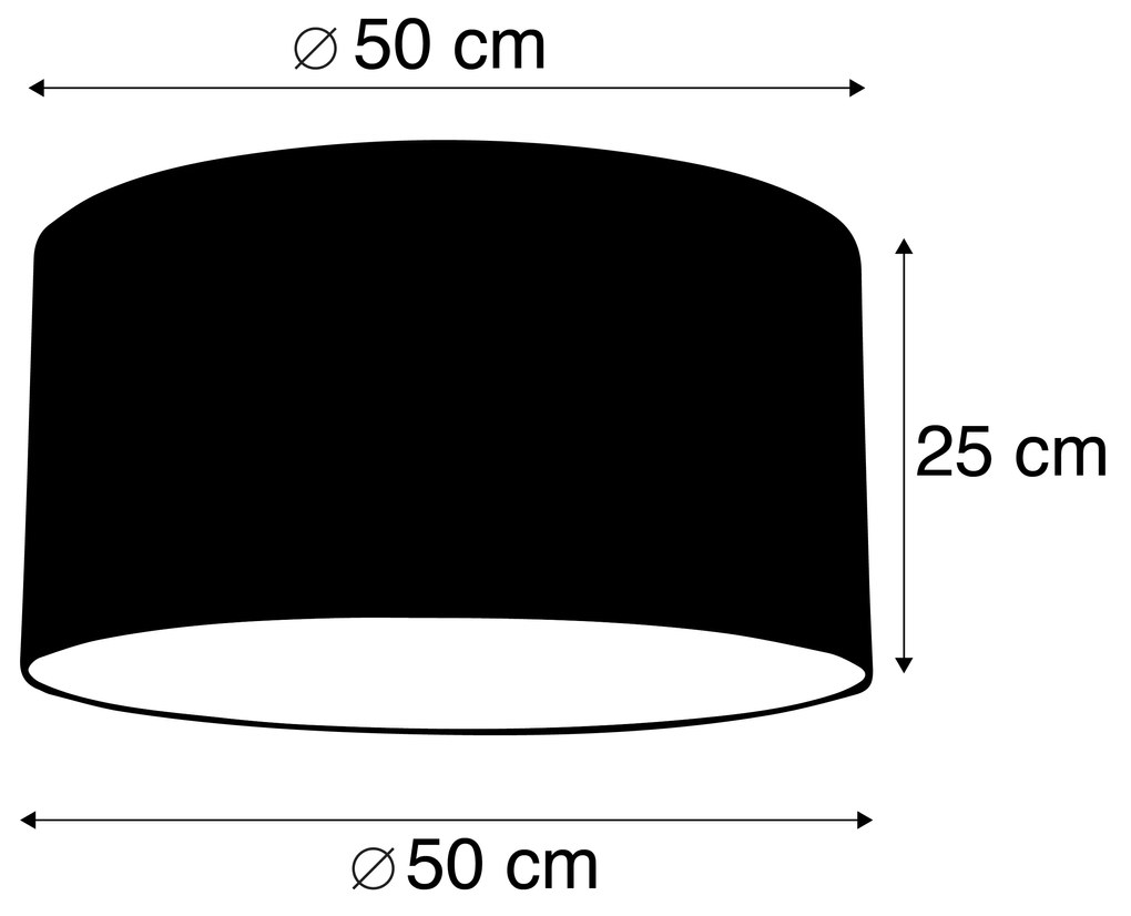Abażur materiałowy ciemnozielony 50/50/25 Nowoczesny