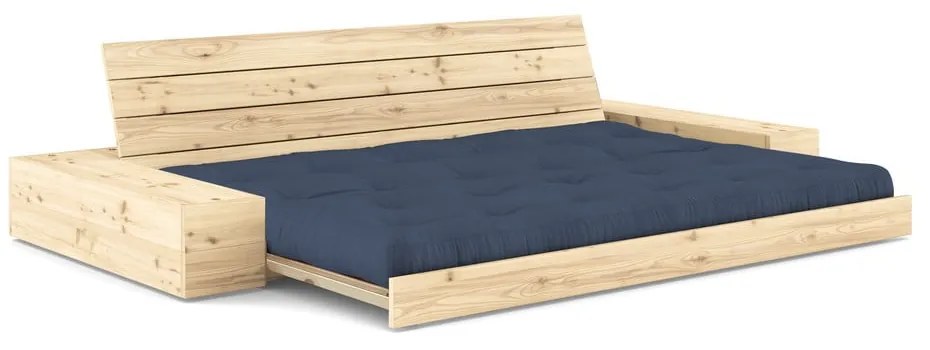 Ciemnoniebieska rozkładana sofa 244 cm Base – Karup Design