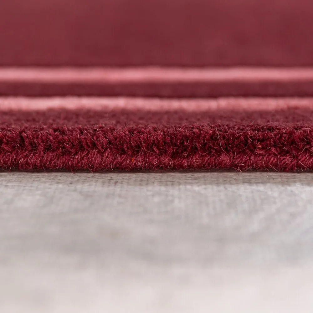 Bordowy wełniany dywan tkany ręcznie 120x170 cm Gatsby – Flair Rugs