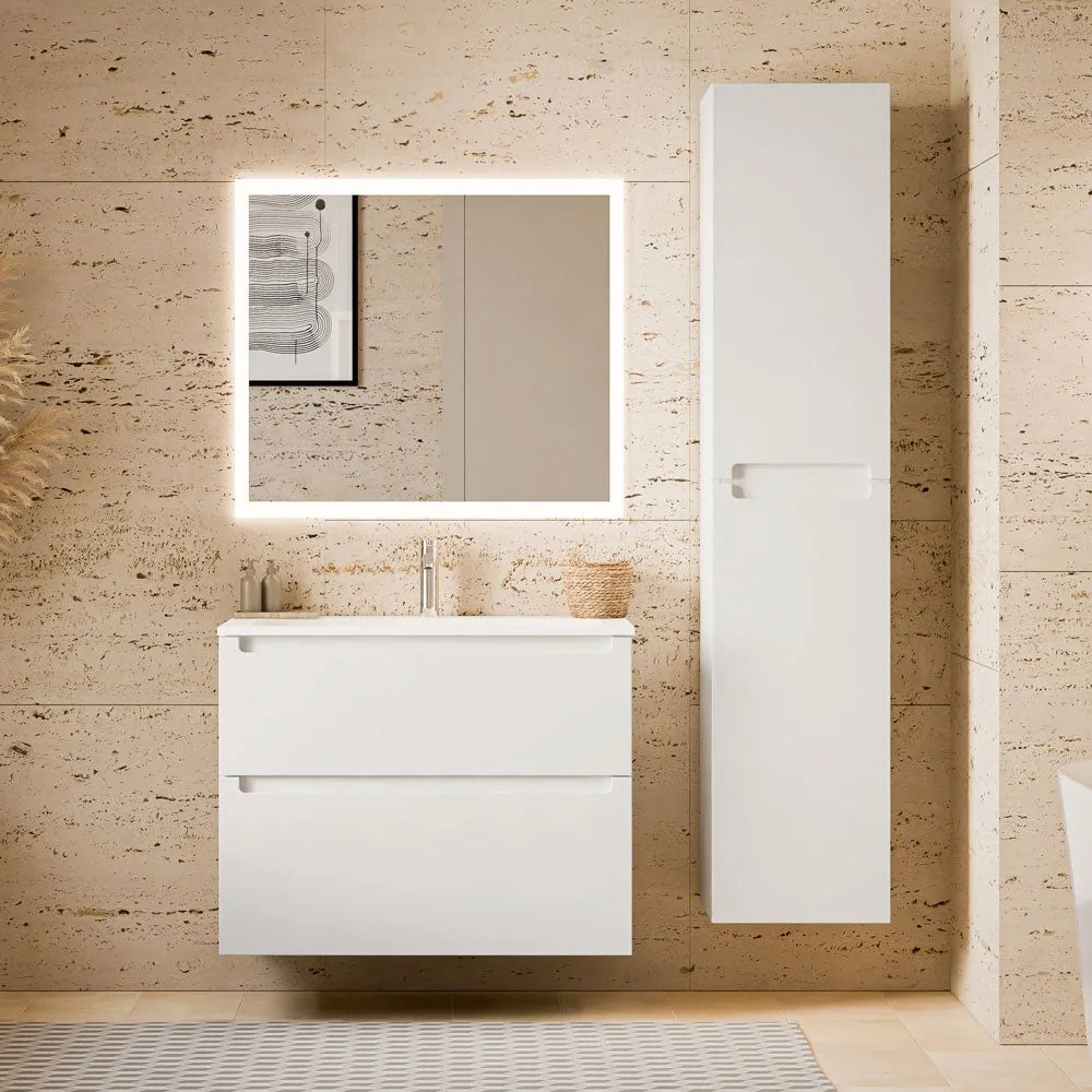 Badmöbel Set VIREO 80 cm mit Waschbecken