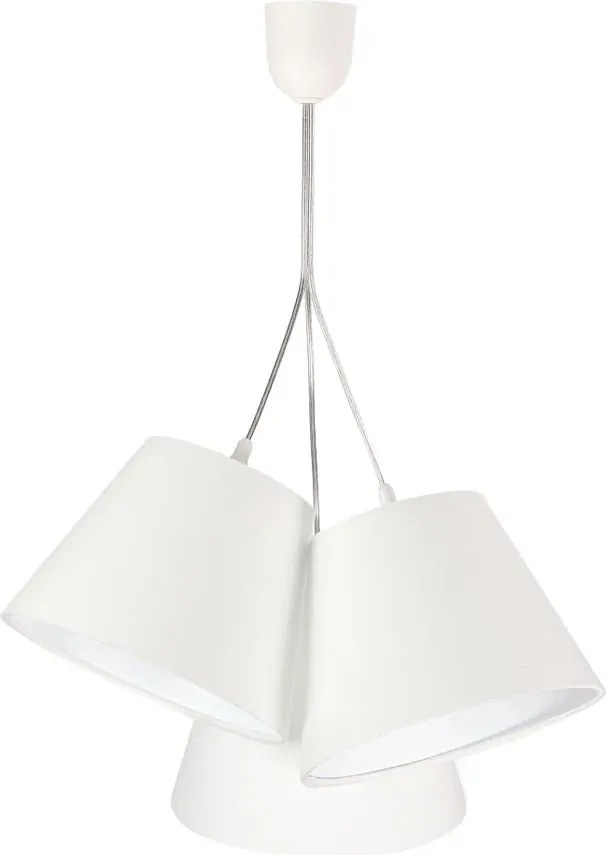 Biała nowoczesna lampa wisząca stożek S6-F65