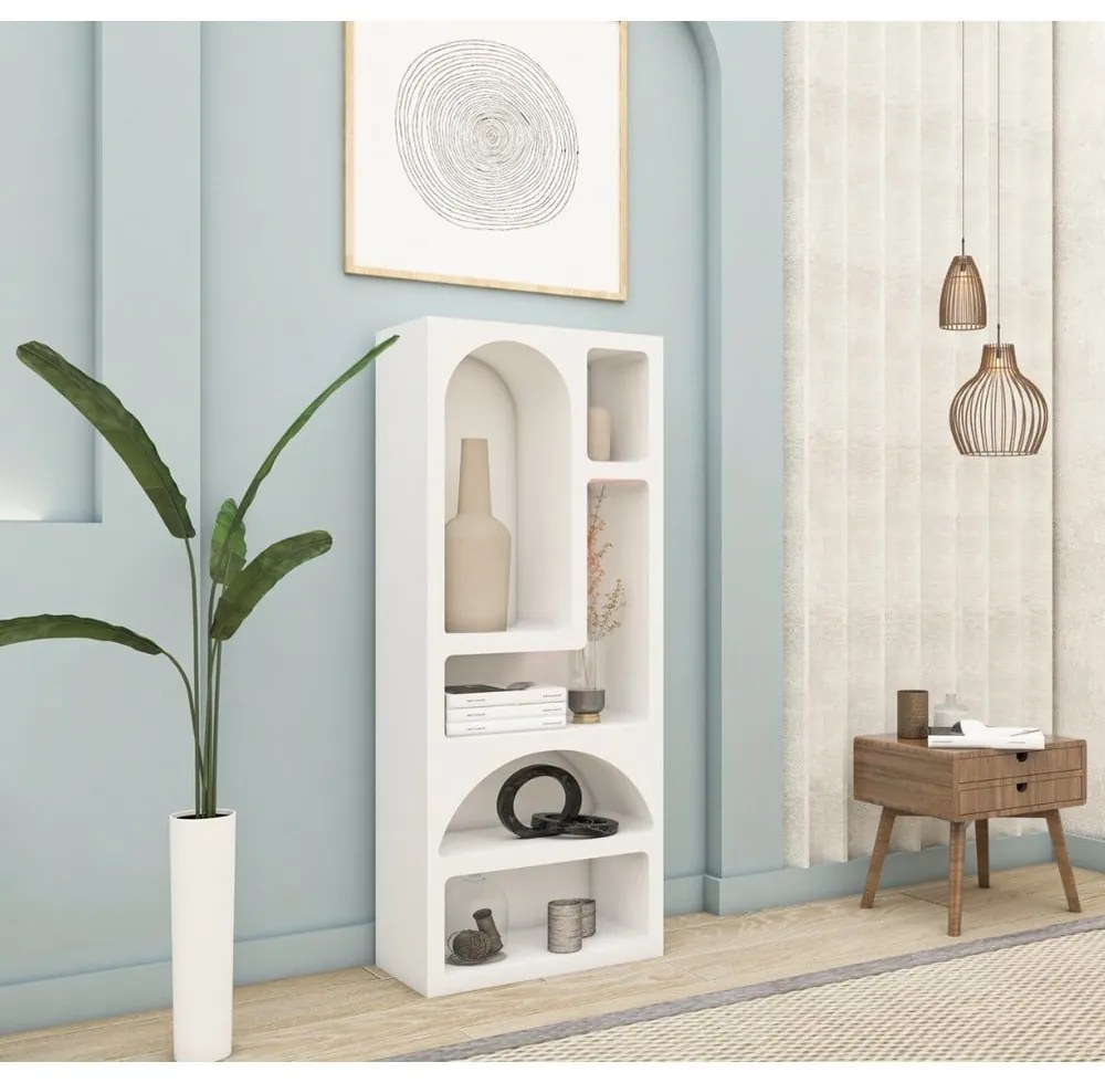 Biały regał 60x150 cm Lorin – Kalune Design