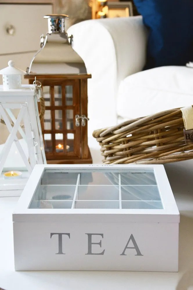 Drewniana herbaciarka TEA, 9 przegródek