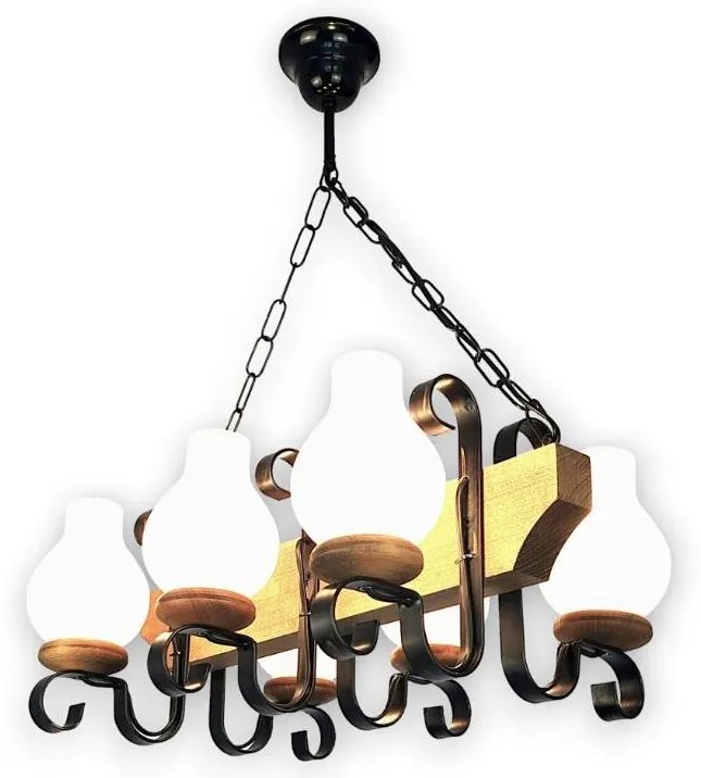 Brilagi - Żyrandol na łańcuchu QUEEN 6xE14/40W/230V buk