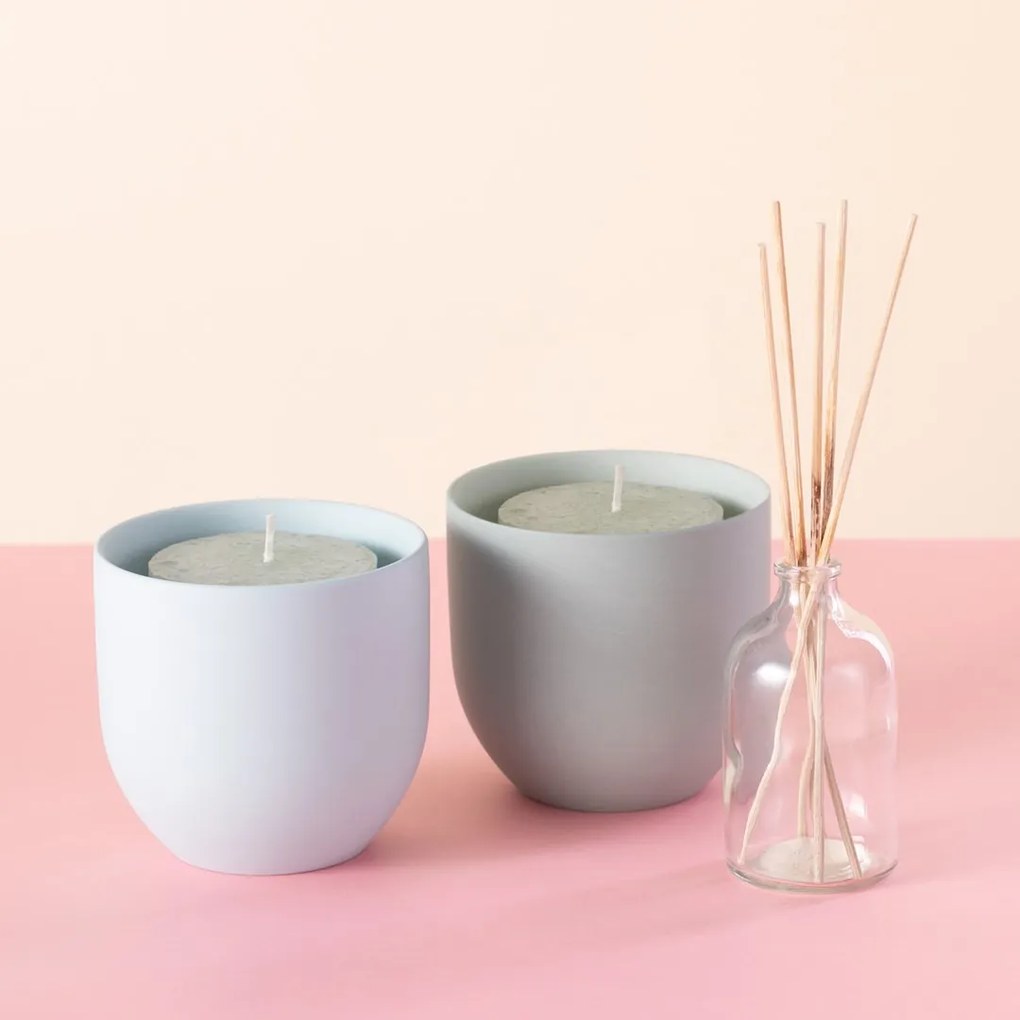 Świecznik ceramiczny SHIRE różowy