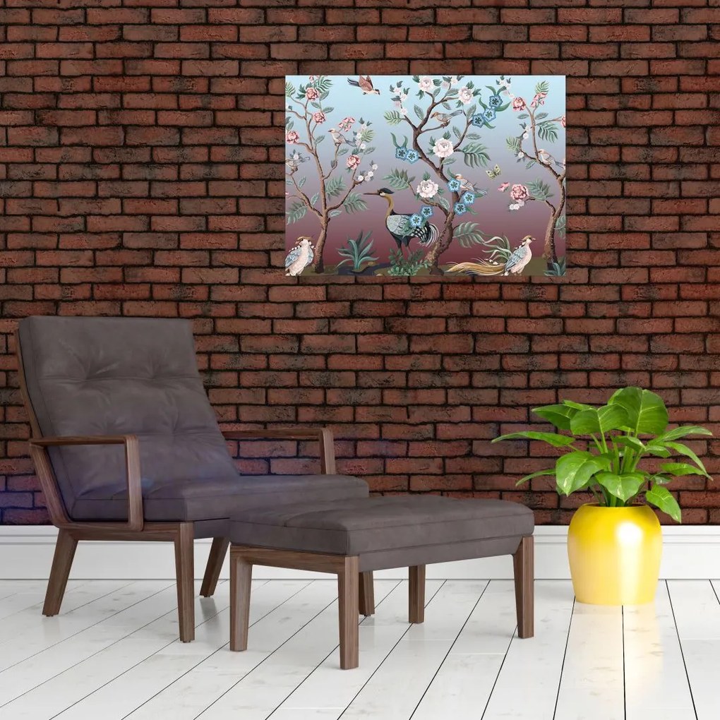 Obraz - Park ptaków (70x50 cm)