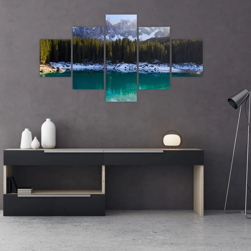 Obraz - Jezioro Karersee (125x70 cm)