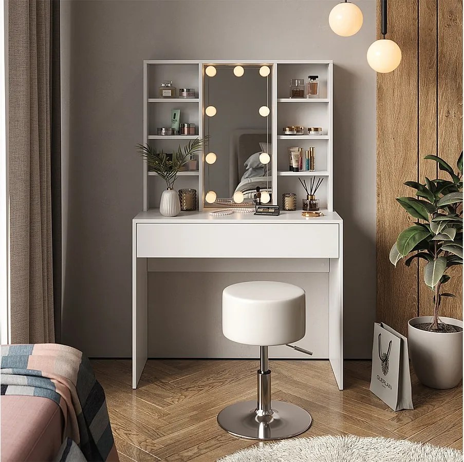 Stół toaletowy biały 93x40x147 alexa