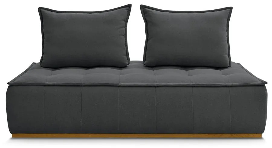 Ciemnoszara sofa z tkaniny szenilowej 175 cm Elisa – Bobochic Paris