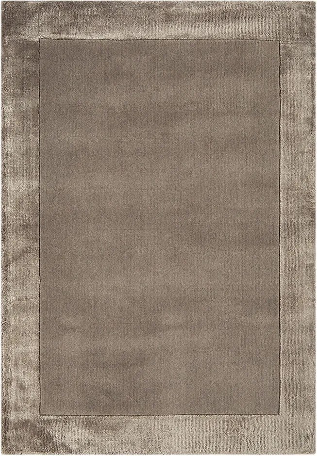 Brązowy dywan z mieszanki wełny tkany ręcznie 120x170 cm Ascot – Asiatic Carpets