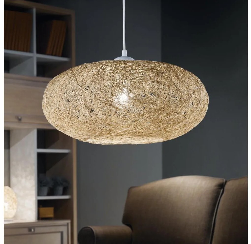 Eglo 93374 - Lampa wisząca CAMPILO 1xE27/60W/230V