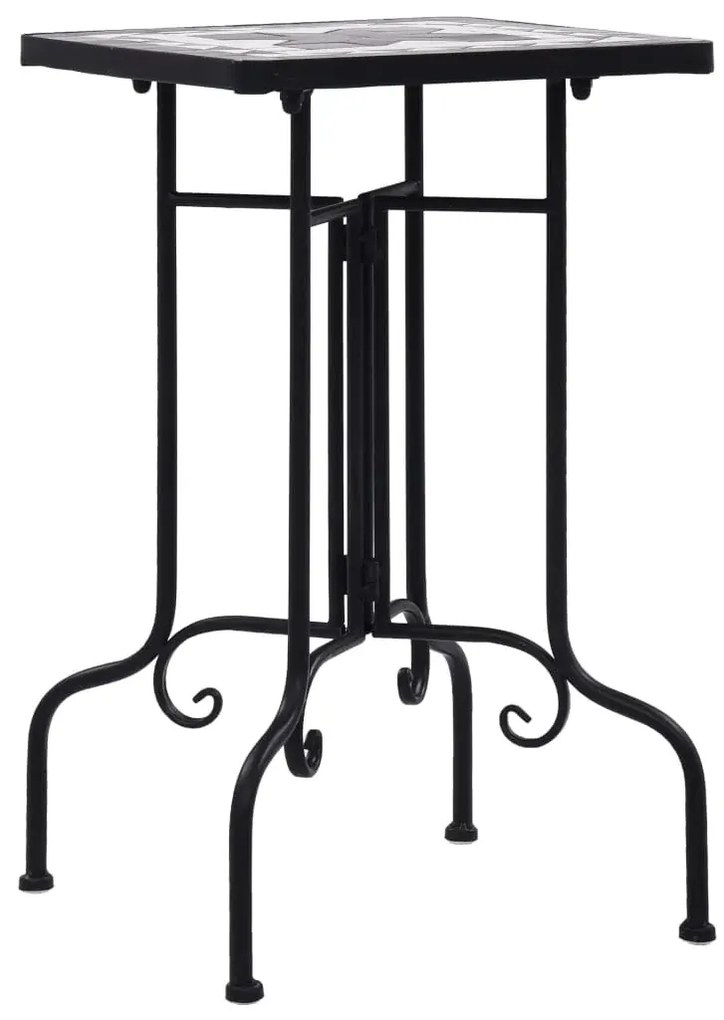 Czarno-biały stolik ceramiczny K6-E07