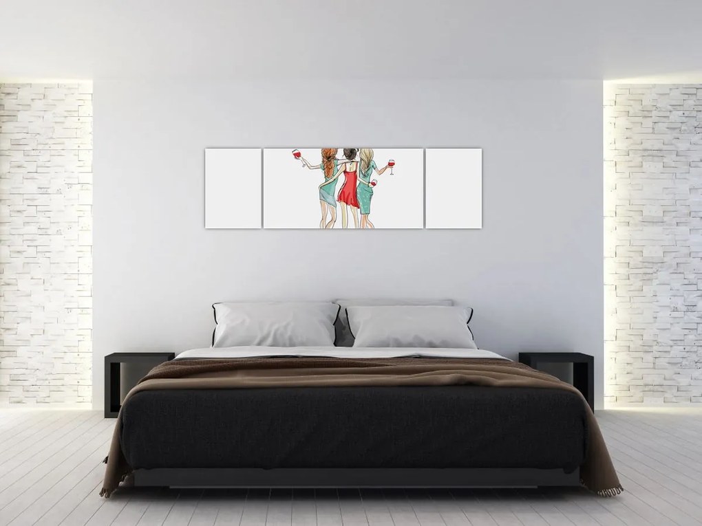 Obraz - Wiecznie młody, wiecznie pijany (170x50 cm)
