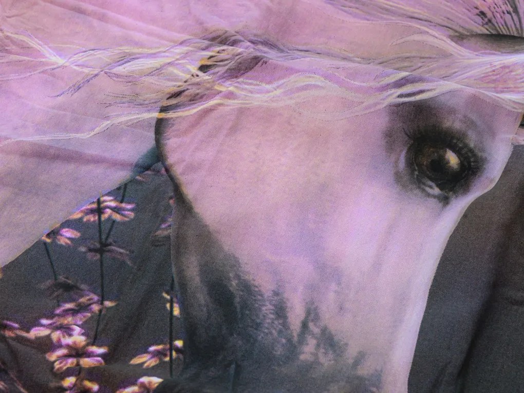 PrzytulneMieszkanie.pl PrzytulneMieszkanie.pl Dziecięca pościel MAGIC HORSE kolorowa Rozmiar pościeli: 50 x 75 cm | 140 x 200 cm