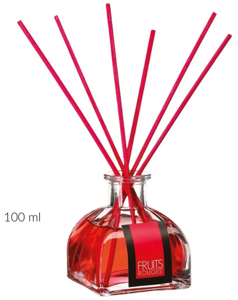 Odświeżacz powietrza z patyczkami, zapach czerwonych owoców, 100 ml