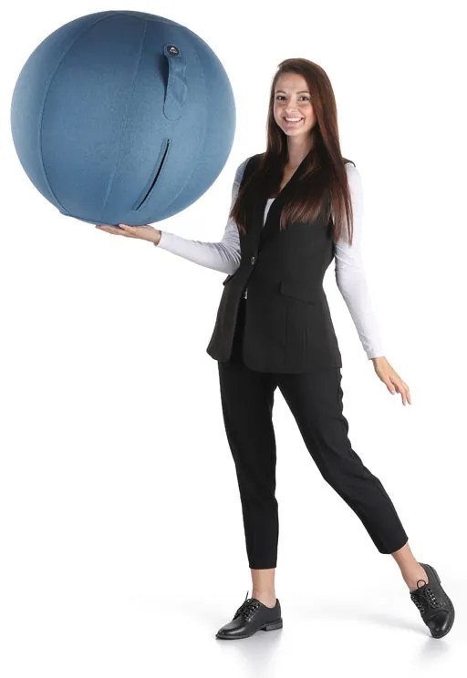 Ergonomiczna piłka do siedzenia, niebieska
