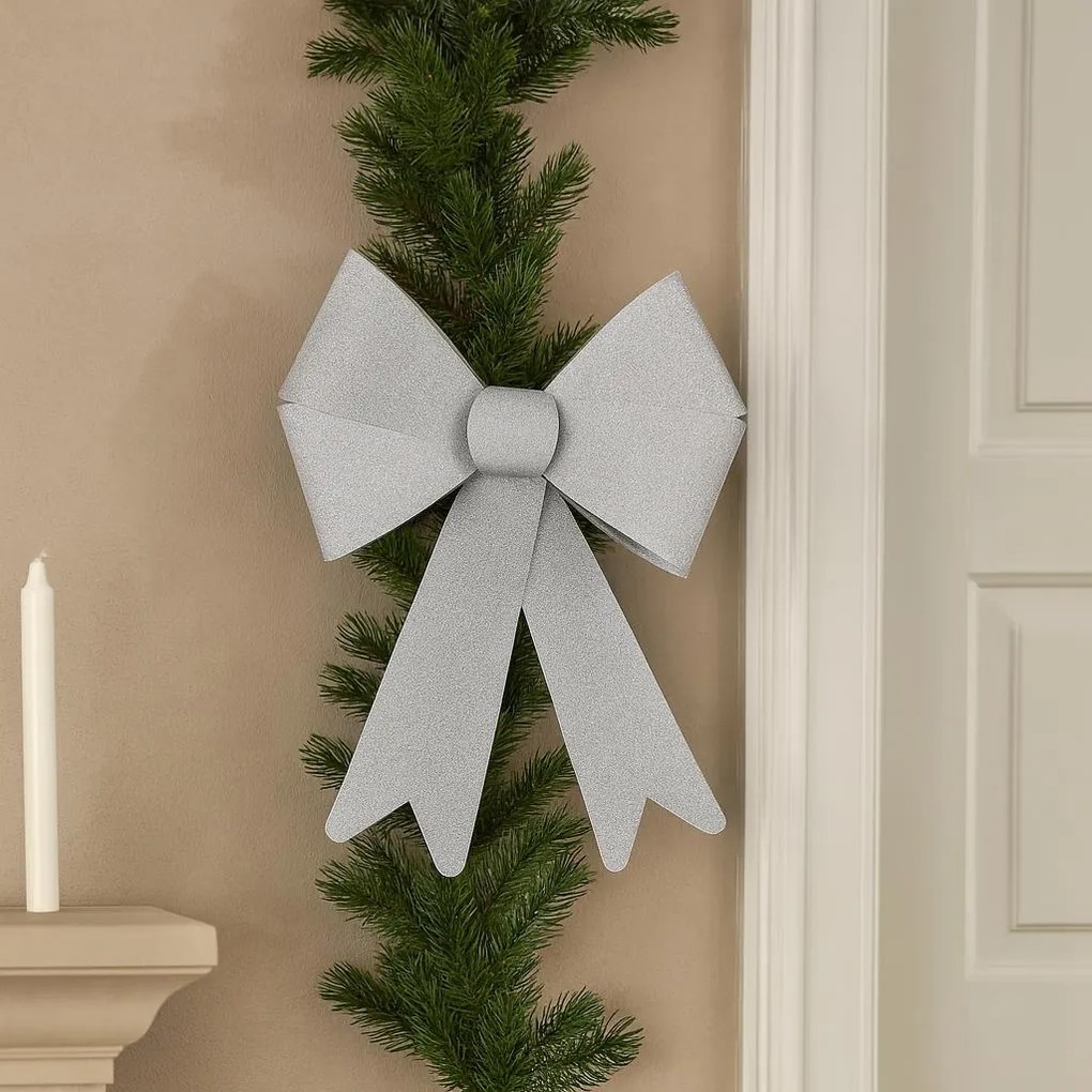 Brokatowa kokarda ozdobna, 30 x 19cm