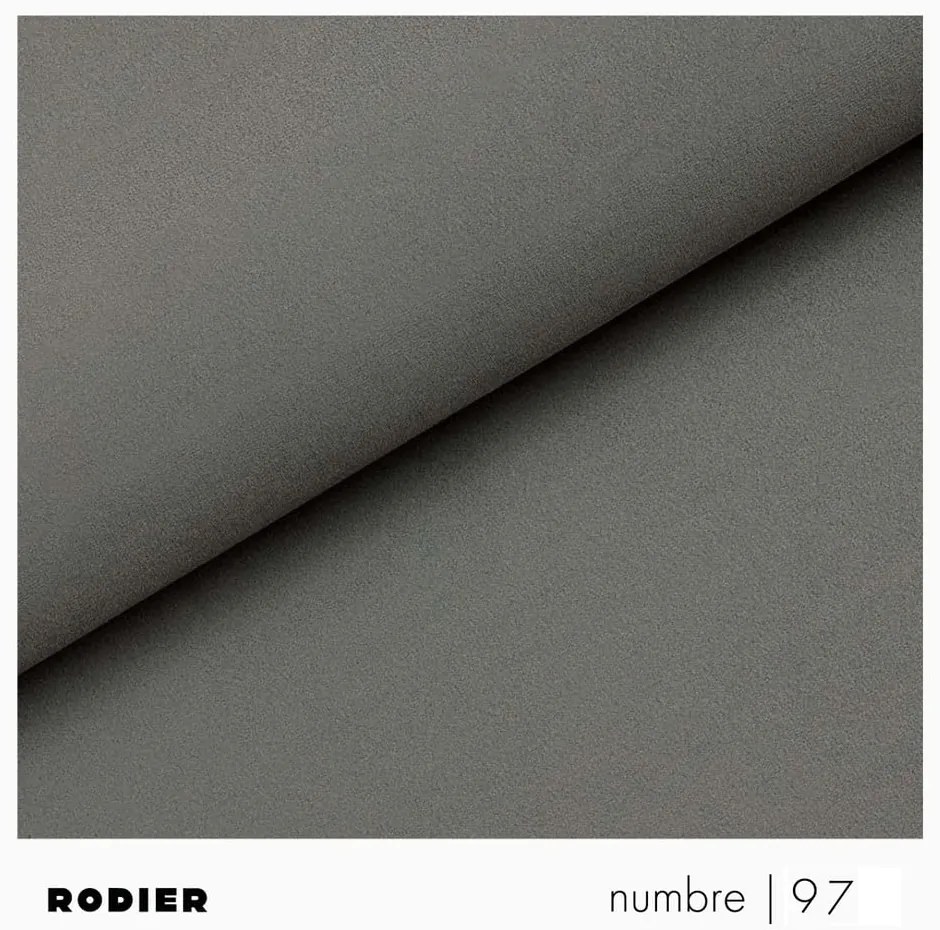 Szara aksamitna sofa 223 cm Tuil – Rodier