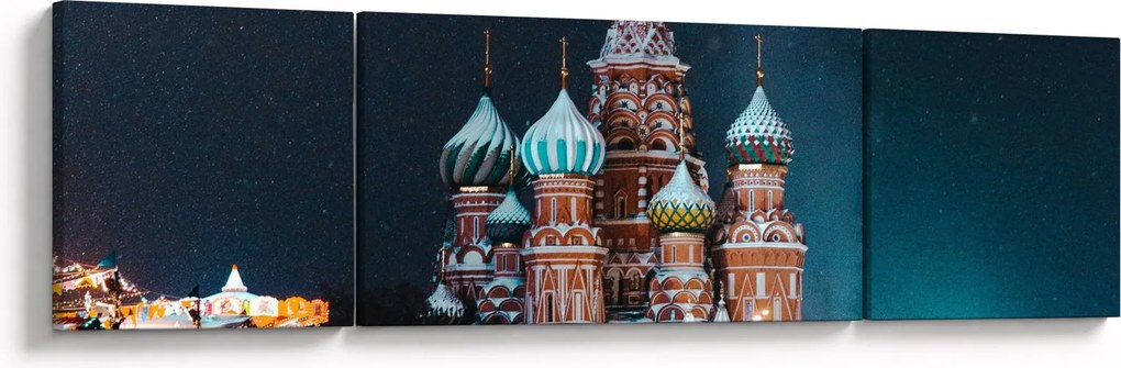 Obraz budowy w Rosji (170x50 cm)