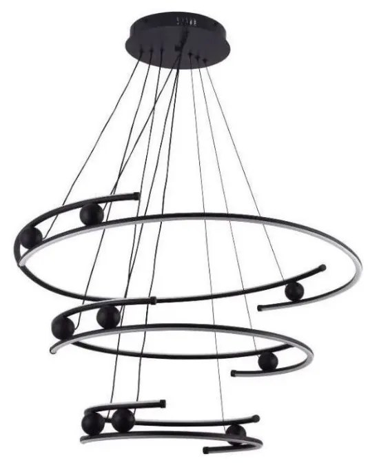 LED regulowany żyrandol na linkę LED/170W/230V 3000-6500K + DO