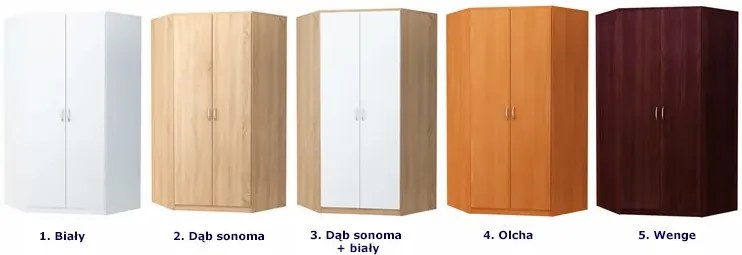 Skandynawska szafa narożna dąb sonoma E0-B05