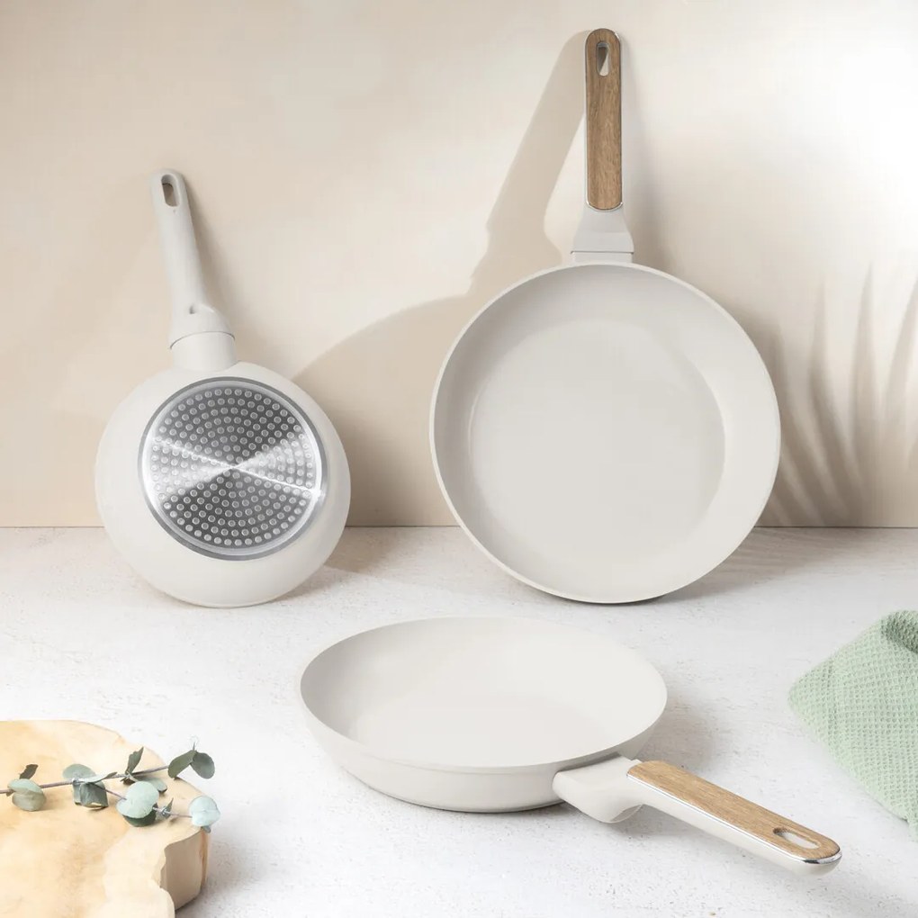 BerlingerHaus Zestaw patelni z powłoką tytanową Sahara Nordic, 3 szt.