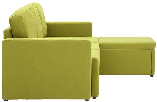 Rozkładana sofa modułowa zielona - Odi 4Q