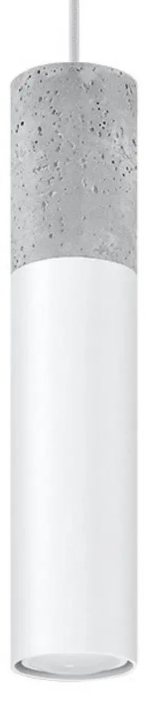 Lampa wisząca BORGIO 1 biała SOLLUX LIGHTING
