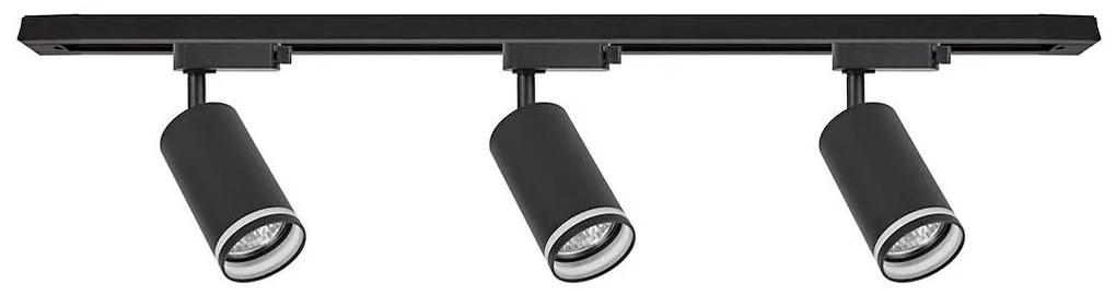 Oprawa punktowa w systemie szynowym PIPE 3xGU10/10W/230V czarna