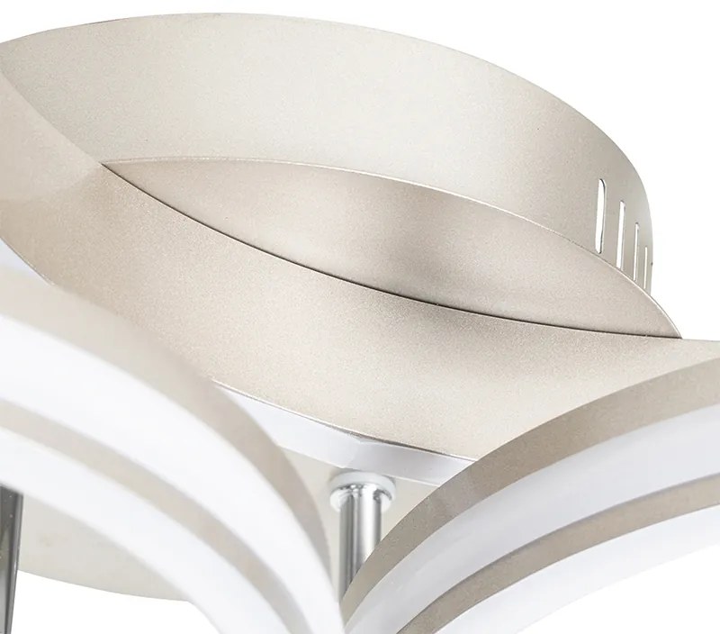 Lampa sufitowa stalowa z LED 3-stopniowy ściemniacz 3-światła - NavaraDesignerski Oswietlenie wewnetrzne