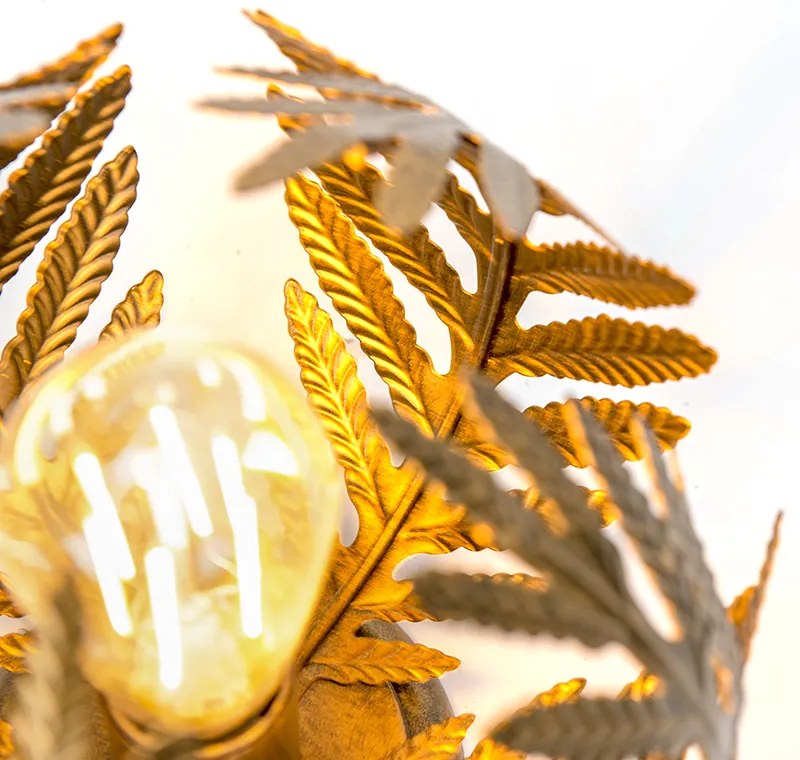 W stylu vintage lampa sufitowa złota 24 cm - Botanica Retro Oswietlenie wewnetrzne