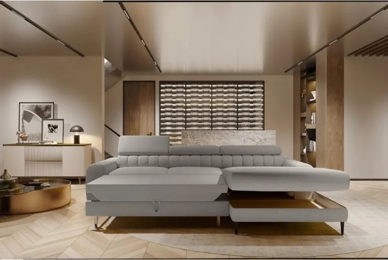 Narożnik NAVAS S z funkcją spania tkanina Promocyjna CURIO 83 WERSAL