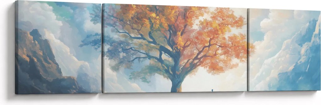 Obraz – Drzewo życia i miłości (170x50 cm)