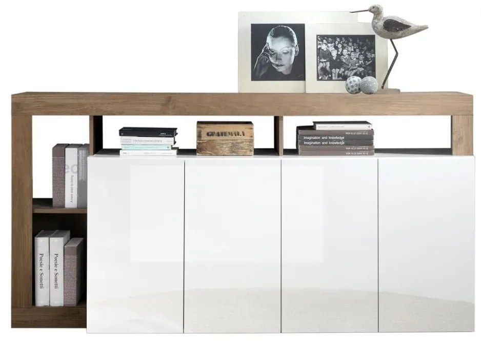 Komoda LENOR biała/dąb