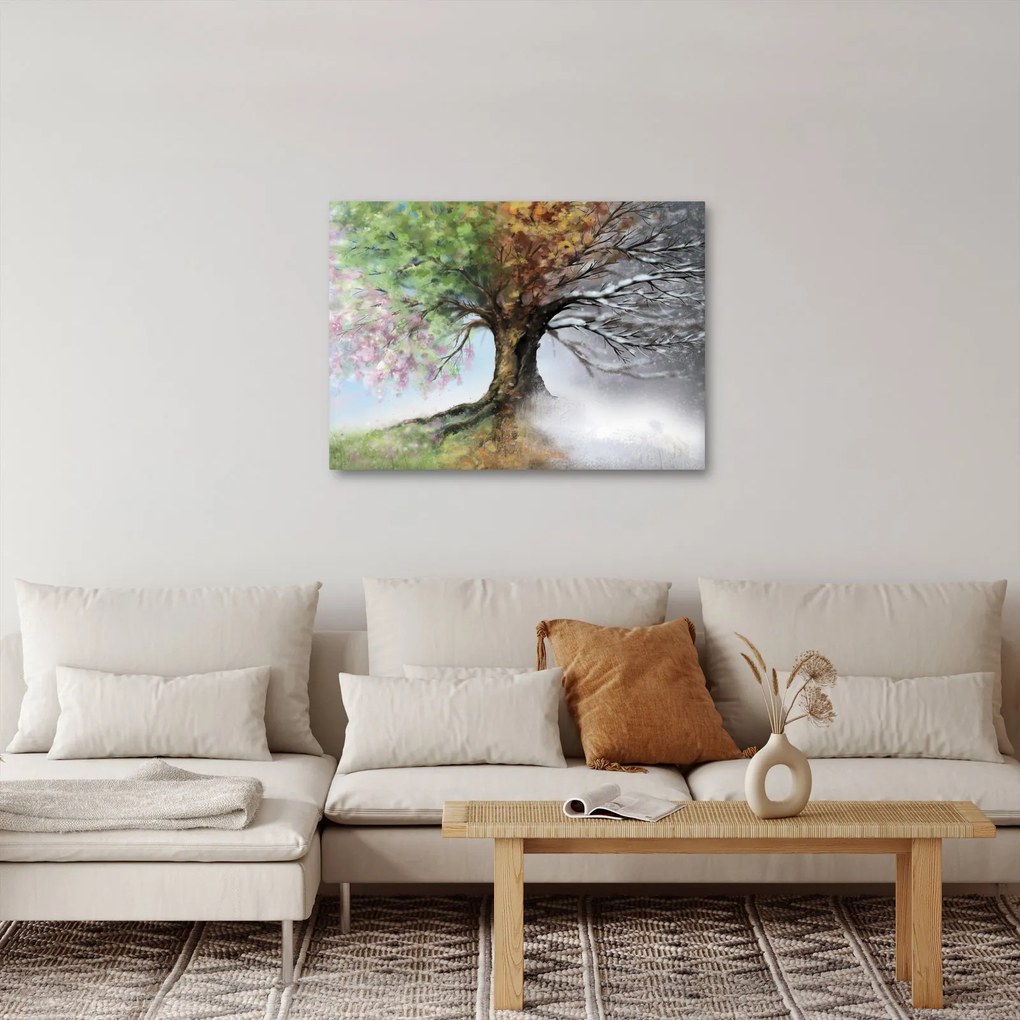 Obraz - Drzewo czterech pór roku (70x50 cm)