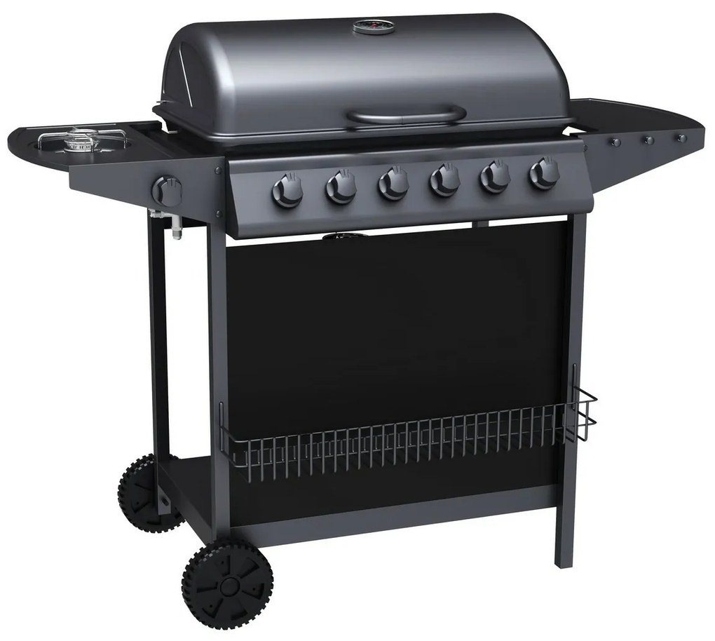 Tepro 3309 Grill gazowy Hampton 6, 6 palników, 123x 55 x 98 cm