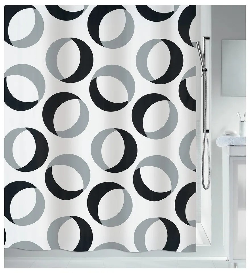 Zasłona prysznicowa 180x200 cm Rings – Spirella
