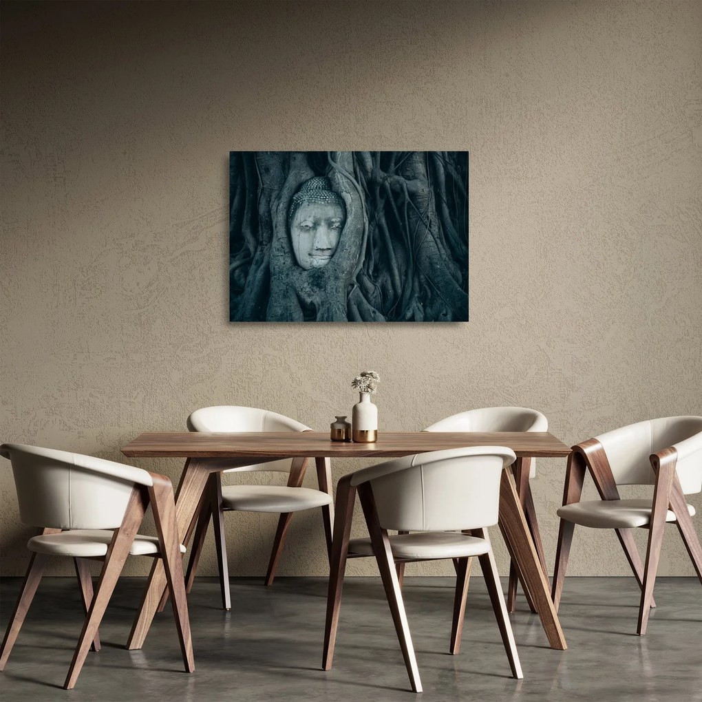 Obraz na szkle - Tajska twarz (70x50 cm)