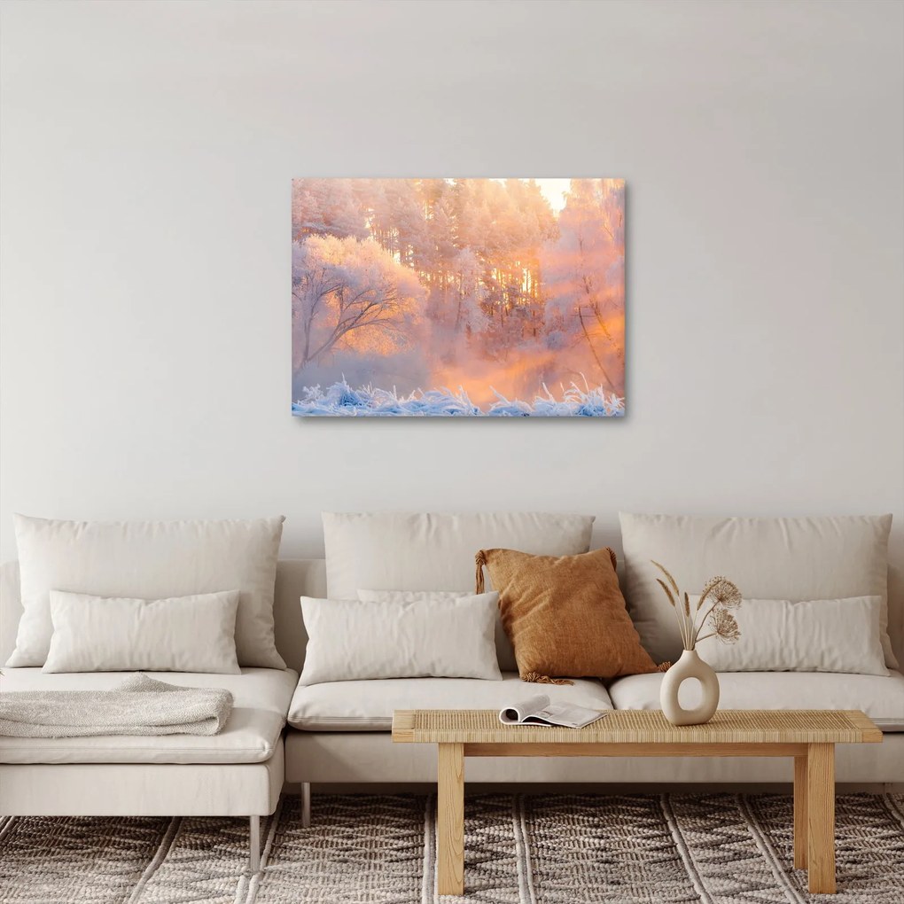 Obraz - Mroźny świt (70x50 cm)