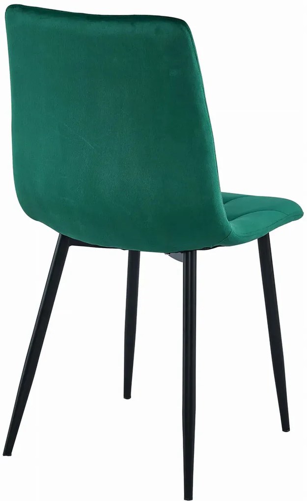 Zielone krzesło tapicerowane nowoczesne H0-E36